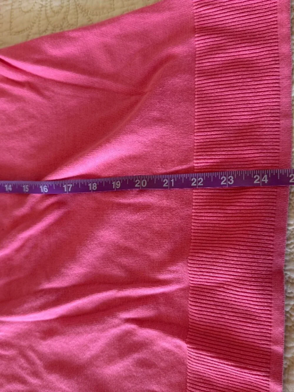 Bright pink long-sleeve crewneck sweater - Picture 6 of 6